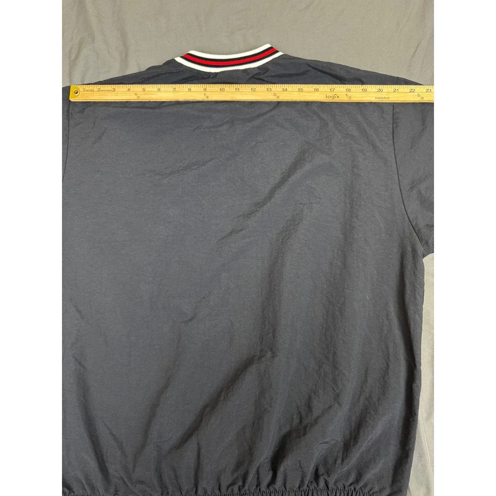 Vintage Converse All Star Chuck Taylor Nylon Windbreaker Pullover Black Mens M